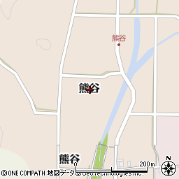 兵庫県丹波篠山市熊谷周辺の地図