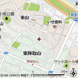 愛知県みよし市東陣取山13周辺の地図