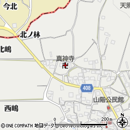 真神寺周辺の地図