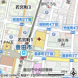杵屋豊田ギャザ店周辺の地図