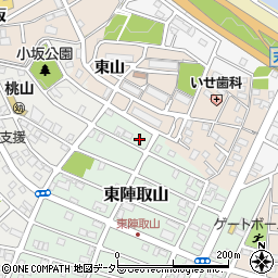 愛知県みよし市東陣取山12周辺の地図