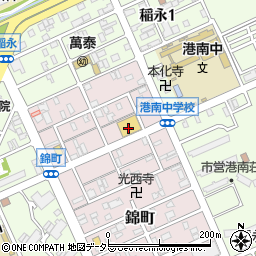 愛知県名古屋市港区錦町605周辺の地図