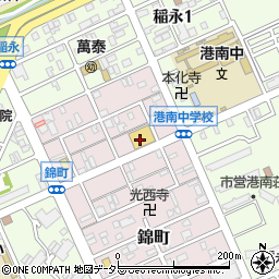 ゲンキー株式会社　稲永錦町店周辺の地図