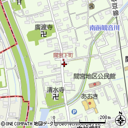 静岡県田方郡函南町間宮162周辺の地図