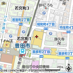 白竜社ギャザ店周辺の地図
