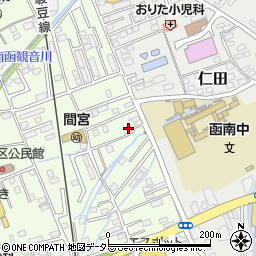 静岡県田方郡函南町間宮869-1周辺の地図