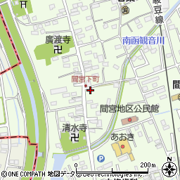静岡県田方郡函南町間宮162-1周辺の地図