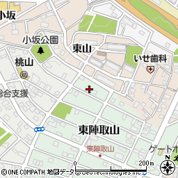 愛知県みよし市東陣取山10周辺の地図