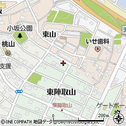 愛知県みよし市東陣取山4周辺の地図