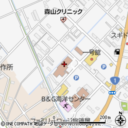 桑名市長島地区市民センター周辺の地図