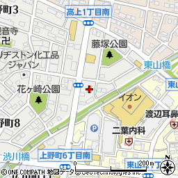 セブンイレブン豊田市上野町店周辺の地図