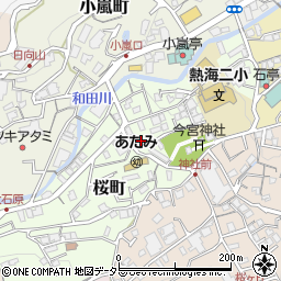 静岡県熱海市桜町周辺の地図