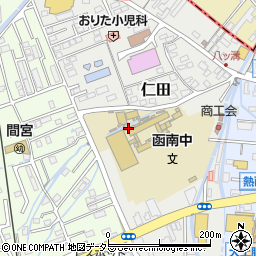 静岡県田方郡函南町仁田45-1周辺の地図