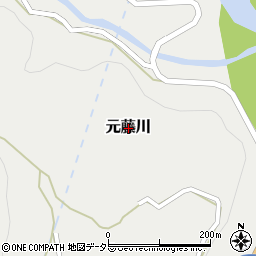 静岡県榛原郡川根本町元藤川周辺の地図