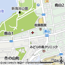 愛知時計電機緑寮周辺の地図