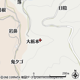 愛知県豊田市栃本町大栃本周辺の地図