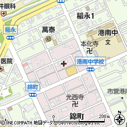 愛知県名古屋市港区錦町7周辺の地図