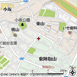 愛知県みよし市東陣取山8周辺の地図