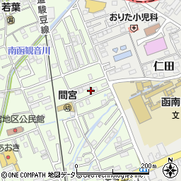静岡県田方郡函南町間宮874-10周辺の地図