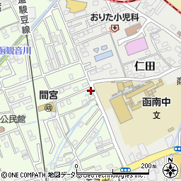 静岡県田方郡函南町間宮873-4周辺の地図