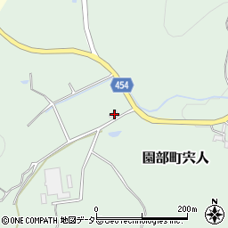 京都府南丹市園部町宍人83周辺の地図