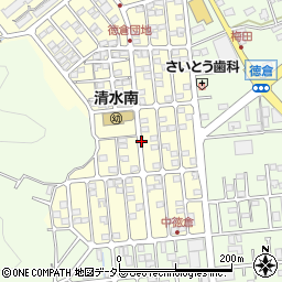 静岡県駿東郡清水町中徳倉周辺の地図