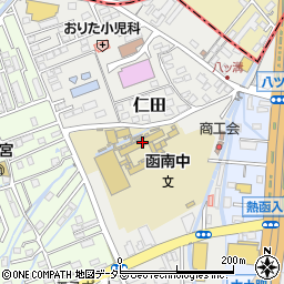 函南町立函南中学校周辺の地図