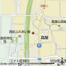 兵庫県丹波篠山市高屋269周辺の地図
