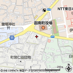 静岡県田方郡函南町仁田742-7周辺の地図