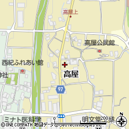 兵庫県丹波篠山市高屋243周辺の地図