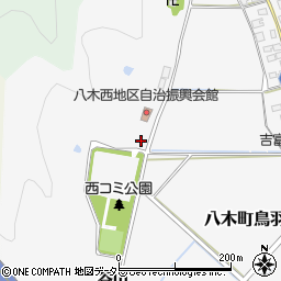 京都府南丹市八木町鳥羽池ノ谷周辺の地図