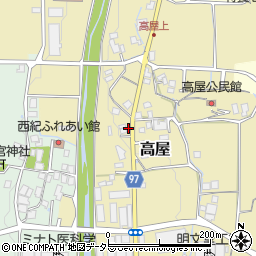 兵庫県丹波篠山市高屋270-1周辺の地図