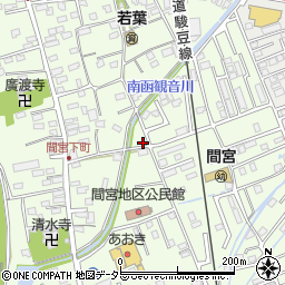 静岡県田方郡函南町間宮853周辺の地図