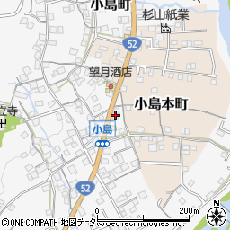 小島陣屋御殿書院周辺の地図