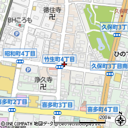 愛知県豊田市竹生町4丁目52周辺の地図