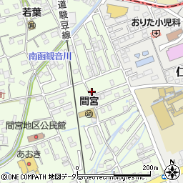 静岡県田方郡函南町間宮875-20周辺の地図