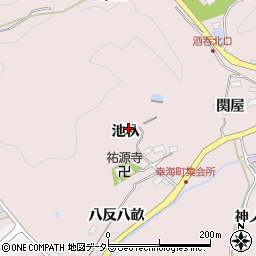 愛知県豊田市幸海町池杁周辺の地図