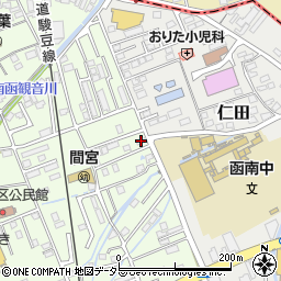 静岡県田方郡函南町間宮873-1周辺の地図