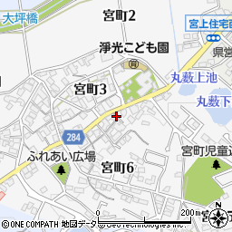 愛知県豊田市宮町周辺の地図