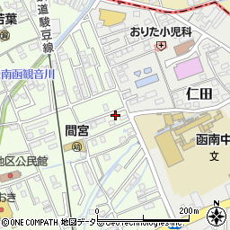 静岡県田方郡函南町間宮875-47周辺の地図