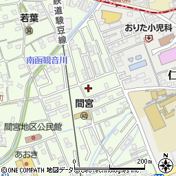 静岡県田方郡函南町間宮875-24周辺の地図