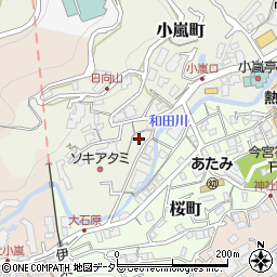 静岡県熱海市小嵐町4-21周辺の地図