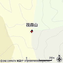 筏森山周辺の地図