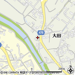 岡山県津山市大田33周辺の地図