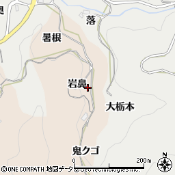 愛知県豊田市桑原田町岩鼻周辺の地図