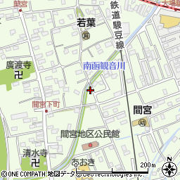 静岡県田方郡函南町間宮854-1周辺の地図