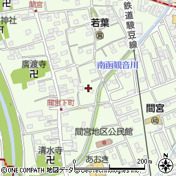 静岡県田方郡函南町間宮周辺の地図
