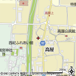 兵庫県丹波篠山市高屋268周辺の地図