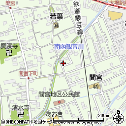 静岡県田方郡函南町間宮857-6周辺の地図