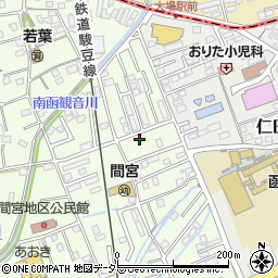 静岡県田方郡函南町間宮875-26周辺の地図